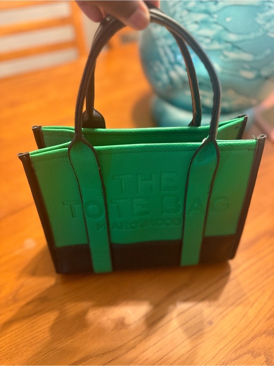 Marc Jacobs Handbags - Marc Jacobs Green and Black Mini Tote Bag